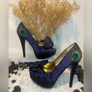 Custom Peacock Heels